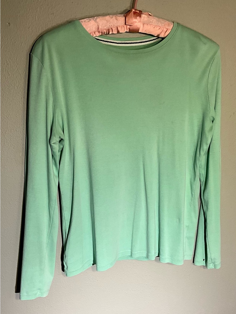 Talbots Crewneck Top - Mint Green M